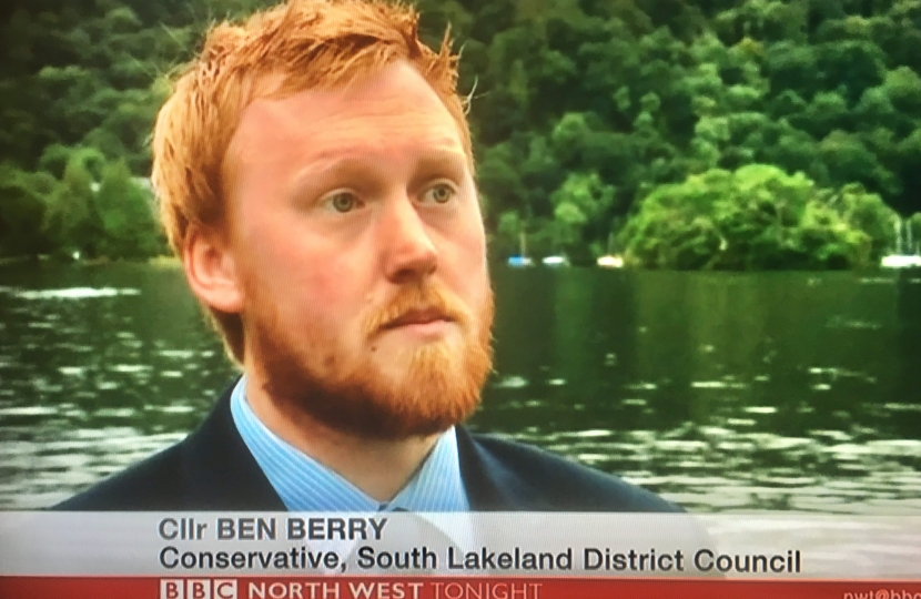 Cllr Ben Berry appeared on BBC Northwest Tonight last month