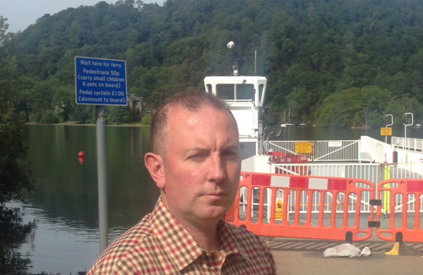 Cllr James Airey at Ferry Nab