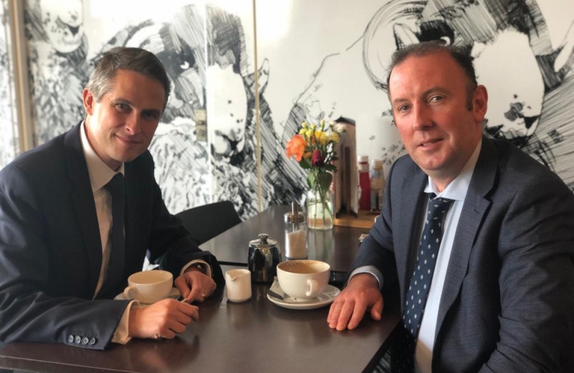 Gavin Williamson and James Airery