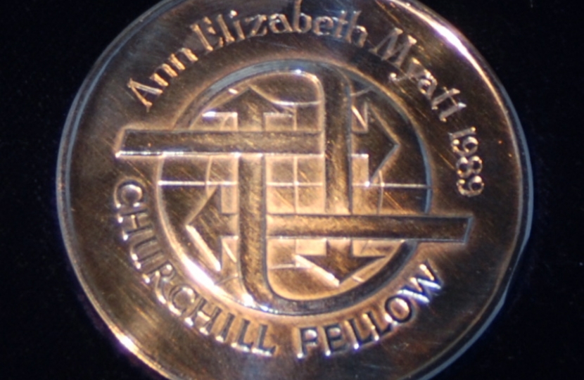 Dr. Ann Myatt's Churchill Medal