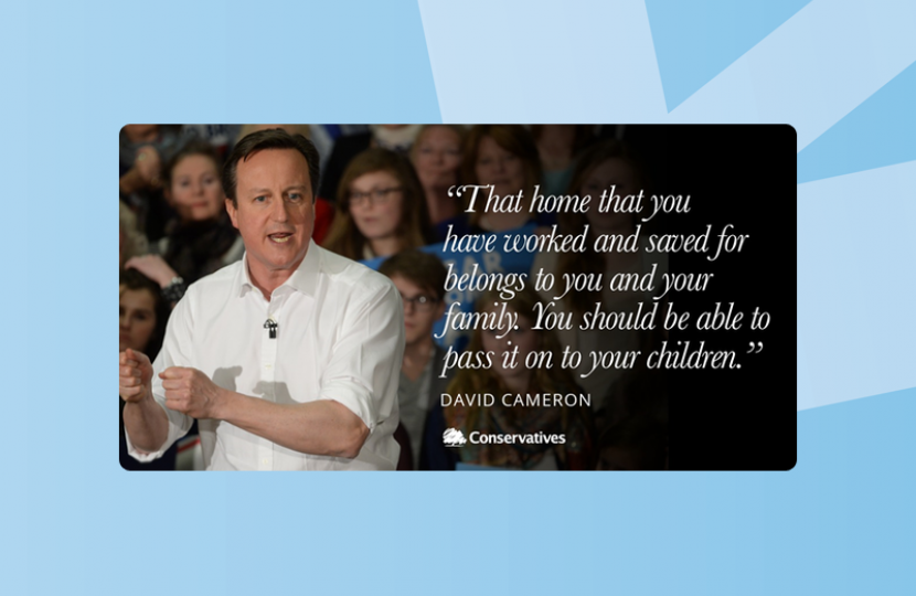 David Cameron on our plans to take the family home out of Inheritance Tax