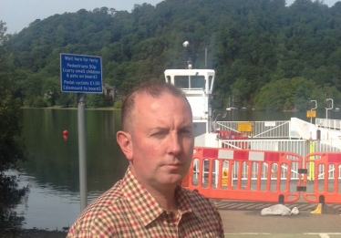 Cllr James Airey at Ferry Nab