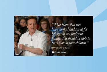 David Cameron on our plans to take the family home out of Inheritance Tax